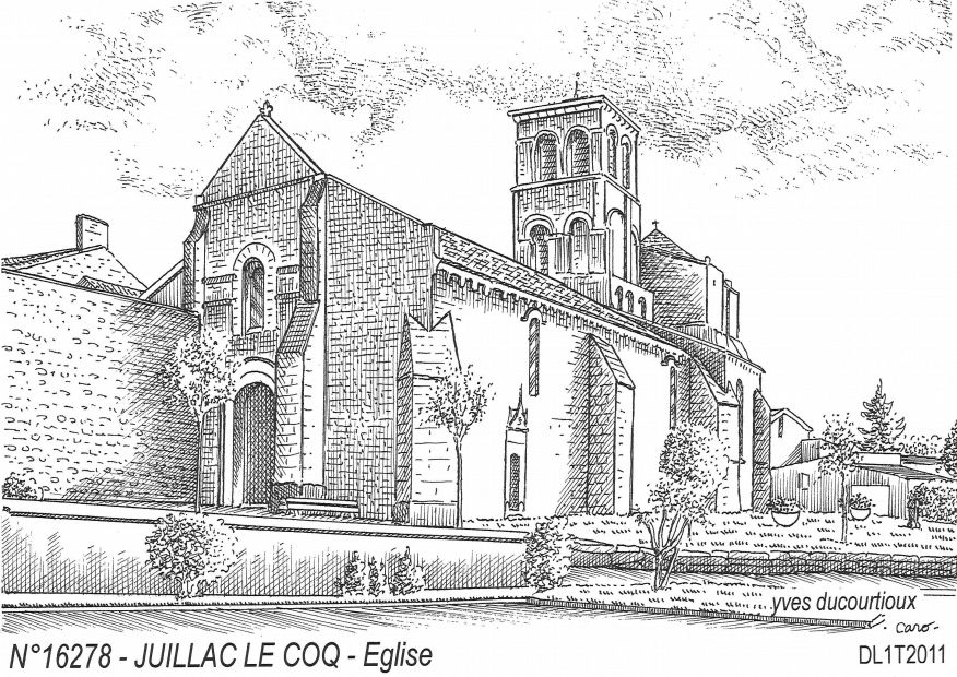 N 16278 - JUILLAC LE COQ - église
